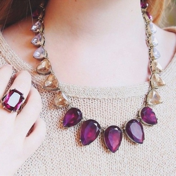 Chloe + Isabel Burgundy Color Code Teardrop Necklace - Picture 2 of 5